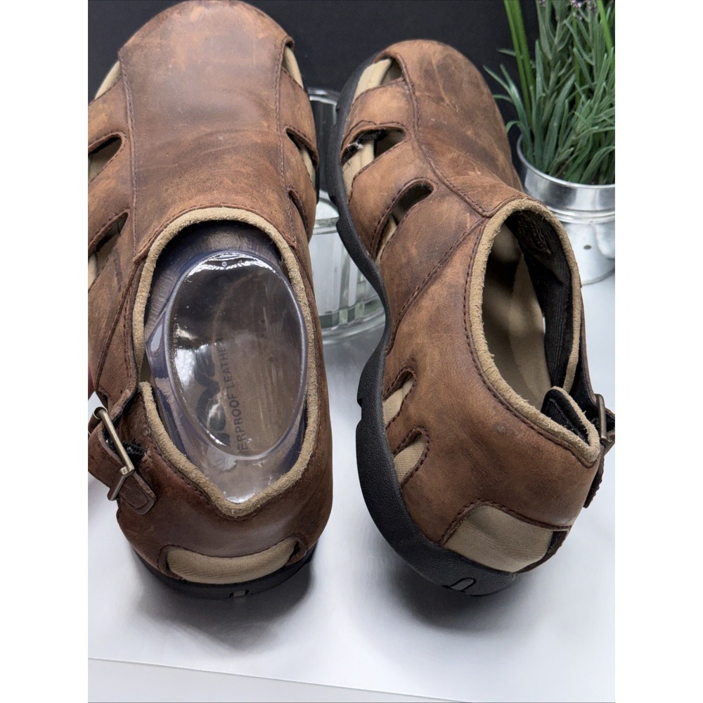 TEVA Mens Suede Sandal Fisherman BROWN US 7 F8004H Outdoor Wear UK 6 Back Buckle - Picture 3 of 13